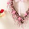 Glitzhome® 17" Valentine's Pink Berry Heart Wreath